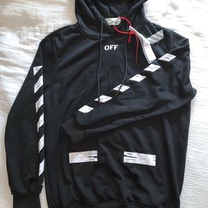 New off white hoodie with tags